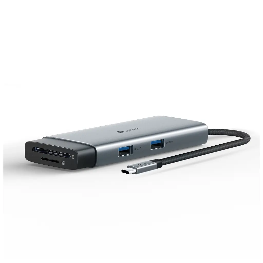 Концентратор TP-Link USB-C 7-in-1 3xUSB + HDMI + SD/TF + USB-C PD100W (UH7021C) - фото 3