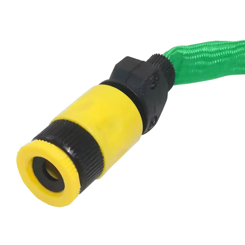 Гнучкий садовий шланг поливний з котушкою 15 м Garden Hose з пістолетом розпилювачем 7 режимів, зелений з синім (7028299354) - фото 9