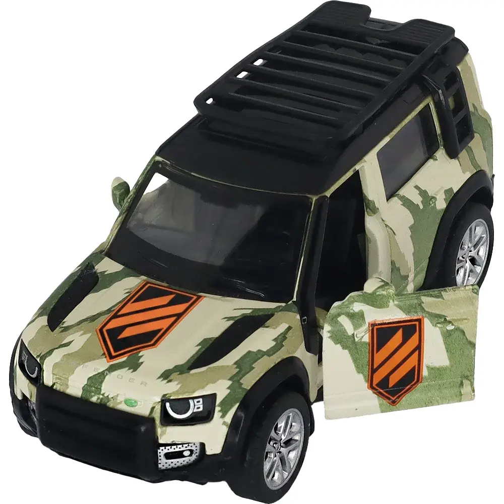 Машинка TechnoDrive серії Шеврони Героїв LAND ROVER DEFENDER 110 "3 ОШБр" - фото 9