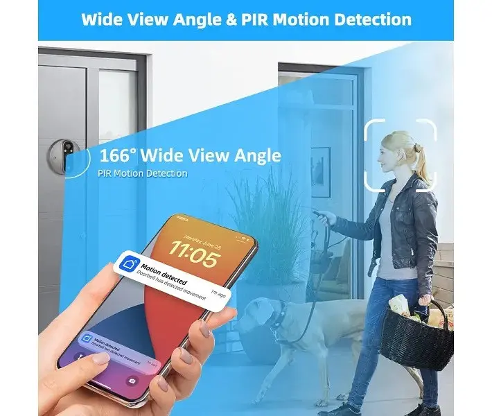 Бездротовий домофон - розумний відеодзвінок TUYA Door Bell Eye RH-PD8A - фото 8