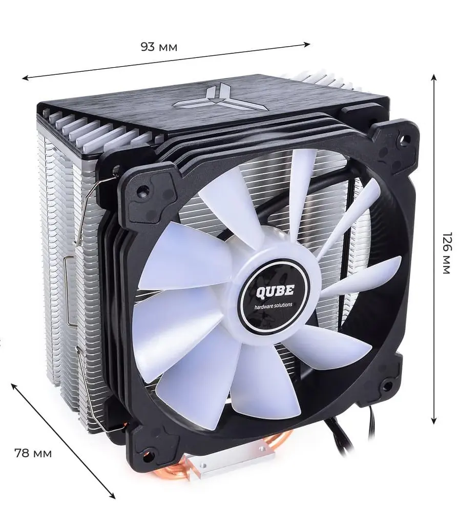 Кулер для процесора QUBE QB-OL1400 intel 775/115x/1366 (QB-OL1400 775/115x/1366) Б/в - фото 2