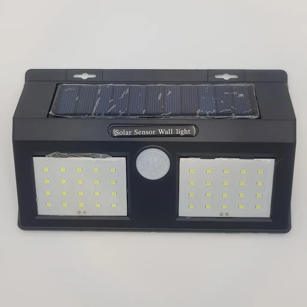 Світильник акумуляторний з датчиком руху та сонячною батареєю PIR CDS 40 SMD чорний - фото 5