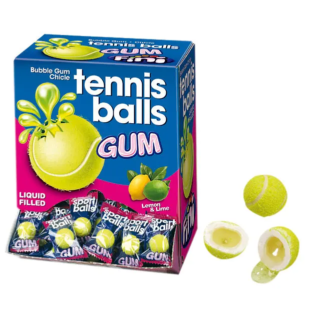 Блок жуйок Fini Tennis Balls Bubble Gum 200 шт - фото 2