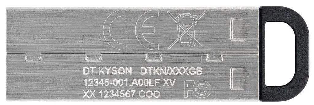 Flash Drives Kingston DataTraveler Kyson 256GB USB 3.2 (DTKN/256GB) Сріблястий/Чорний (6622890) - фото 4