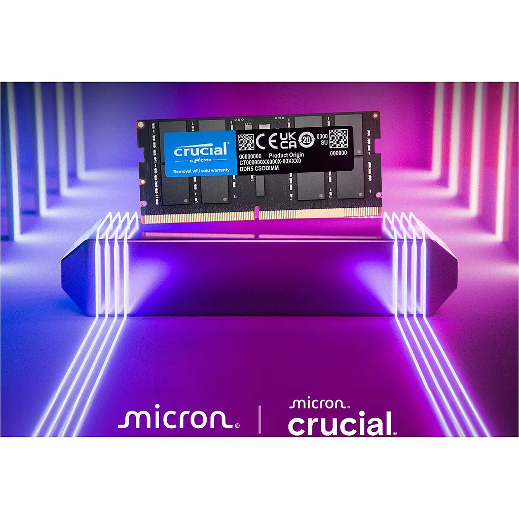 Модуль пам'яті SO-DIMM DDR5 Crucial 16GB 6400MHz (CT16G64C52CS5) [147394] - фото 3