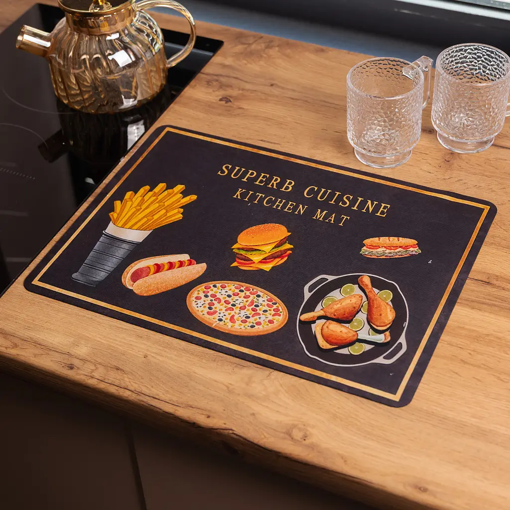 Килимок діатомітовий для сушіння посуду Super Cuisine 40*30 см Yiwu HP-42-200 - фото 2