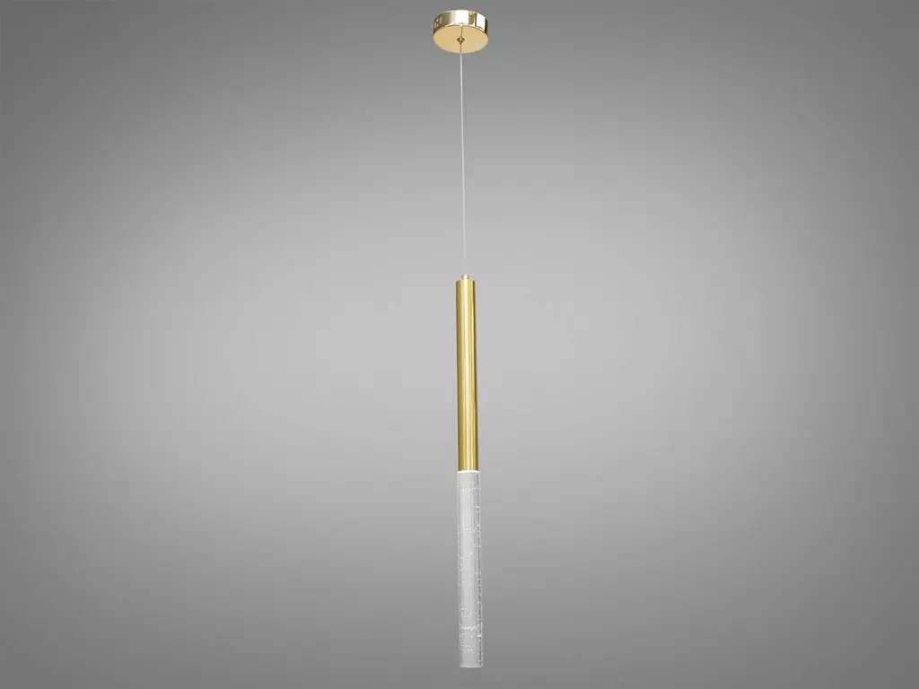 Потолочная люстра LED Diasha 3007/1G 3W, золотая, для коридора, спальни, кухни, гостиной - фото 2