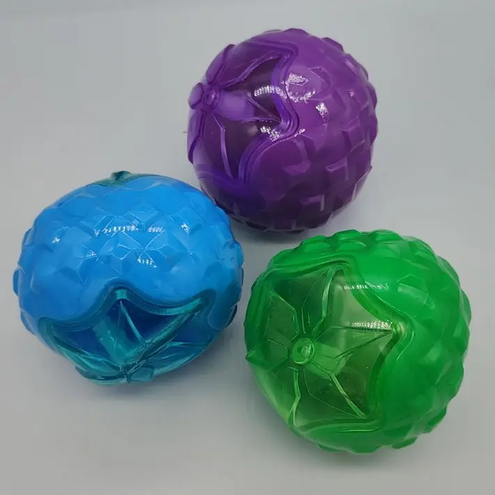 Іграшка, що світиться для собак Bonny Round Ball of Flash, M Фіолетовий - фото 2