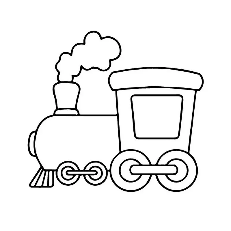 Дитяча розмальовка пальчиковими фарбами Паровозик 15628-AC 25х25 см - фото 2