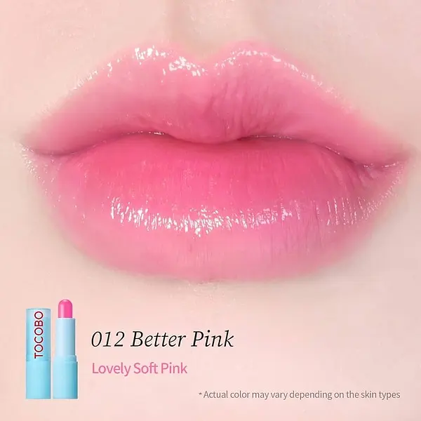 Зволожуючий відтінковий бальзам для губ Tocobo Glass Tinted Lip Balm 012 Better Pink (TOC028) - фото 3