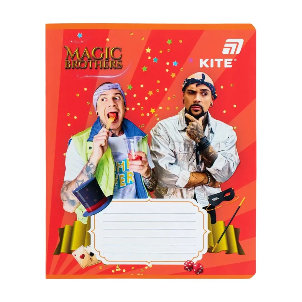 Зошит Kite Magic Brothers, 12 аркушів, клітинка (MB26-232), в асортименті - фото 7