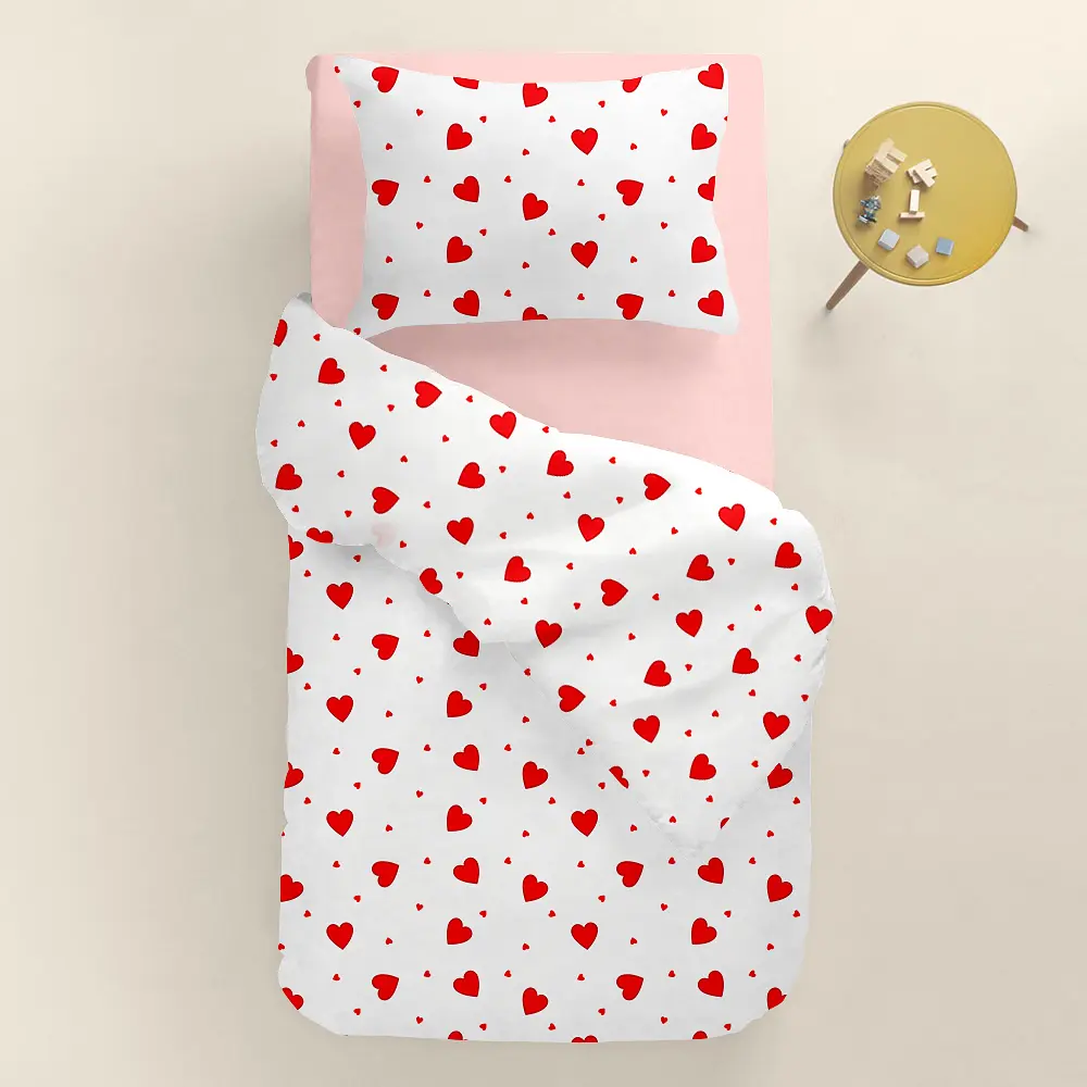 Дитяча постільна білизна в ліжечко RUBY HEARTS CS3 COSAS (4822052399828) - фото 2