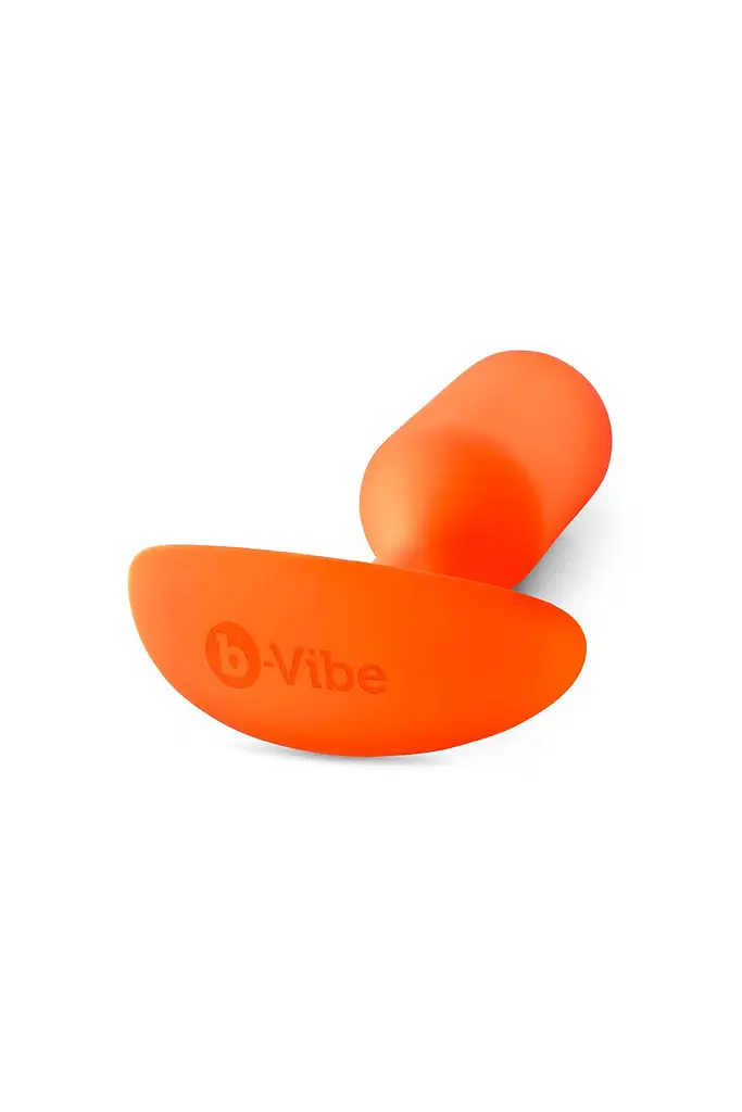 Анальна пробка B-Vibe Snug Plug 3, 12.7 см (помаранчевий) - фото 3