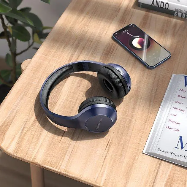 Бездротова Bluetooth stereo гарнітура Borofone BO12 Сині - фото 2