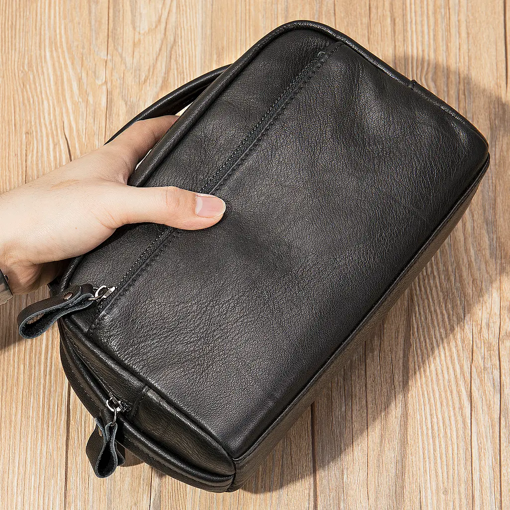 Мужская кожаная барсетка Vintage 23х14х9 см acs0016995 - фото 6
