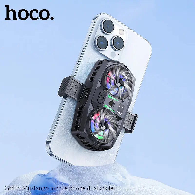 Кулер для мобільного GM36 Mustango mobile phone dual cooler Black - фото 7