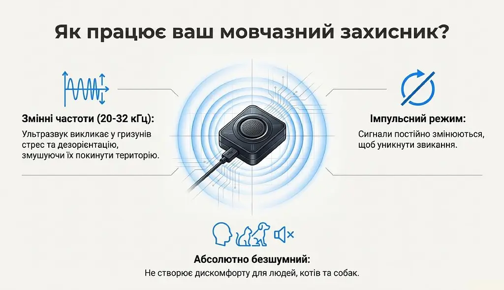 Автомобільний портативний відлякувач гризунів АвтоКіт-100 - фото 11