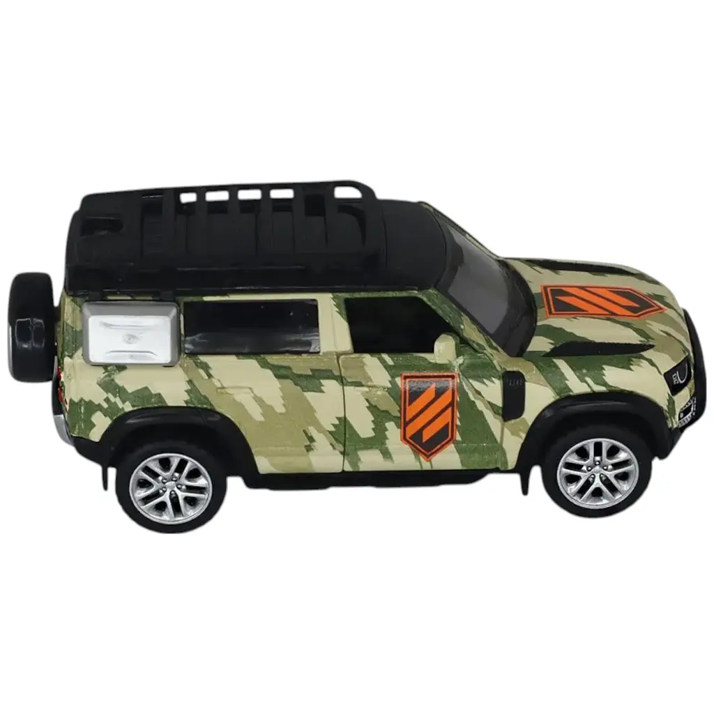 Автомодель серії Шеврони Героїв TechnoDrive 250363M2 Land Rover Defender 110, 3 ОШБр 1:39 - фото 4