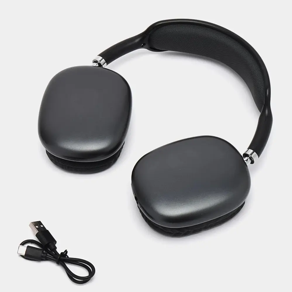Бездротові навушники P9 5.0 AUX MP3 з підтримкою карти пам'яті Black (18574) - фото 5