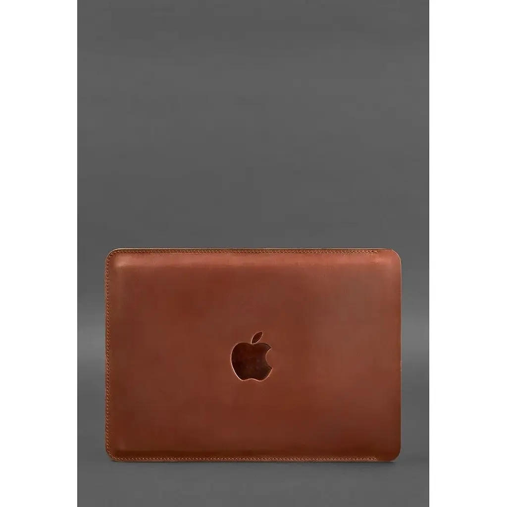 Шкіряний чохол BlankNote для MacBook 15-16 Світло-коричневий - фото 4
