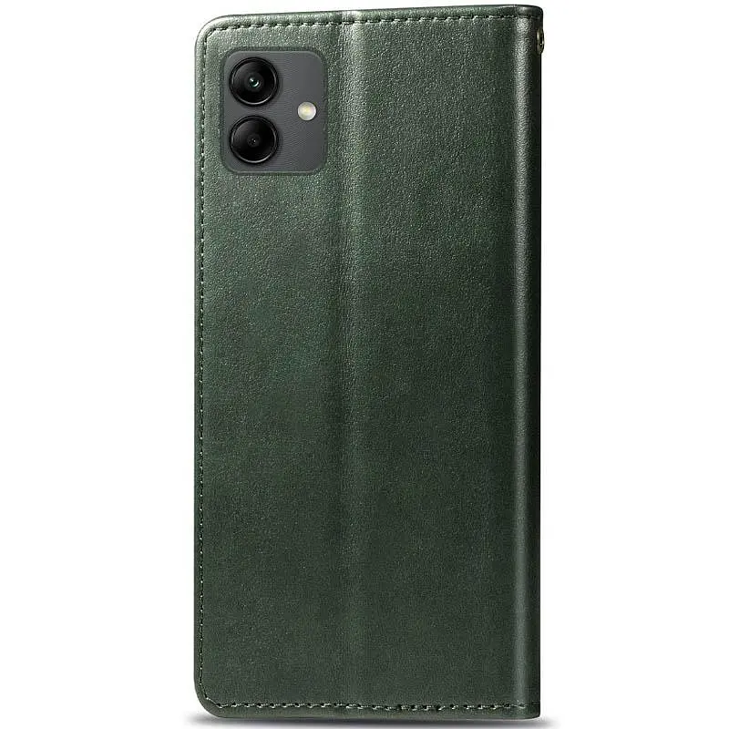 Кожаный чехол-книжка Getman Gallant (PU) для Samsung Galaxy A07 Зеленый - фото 2