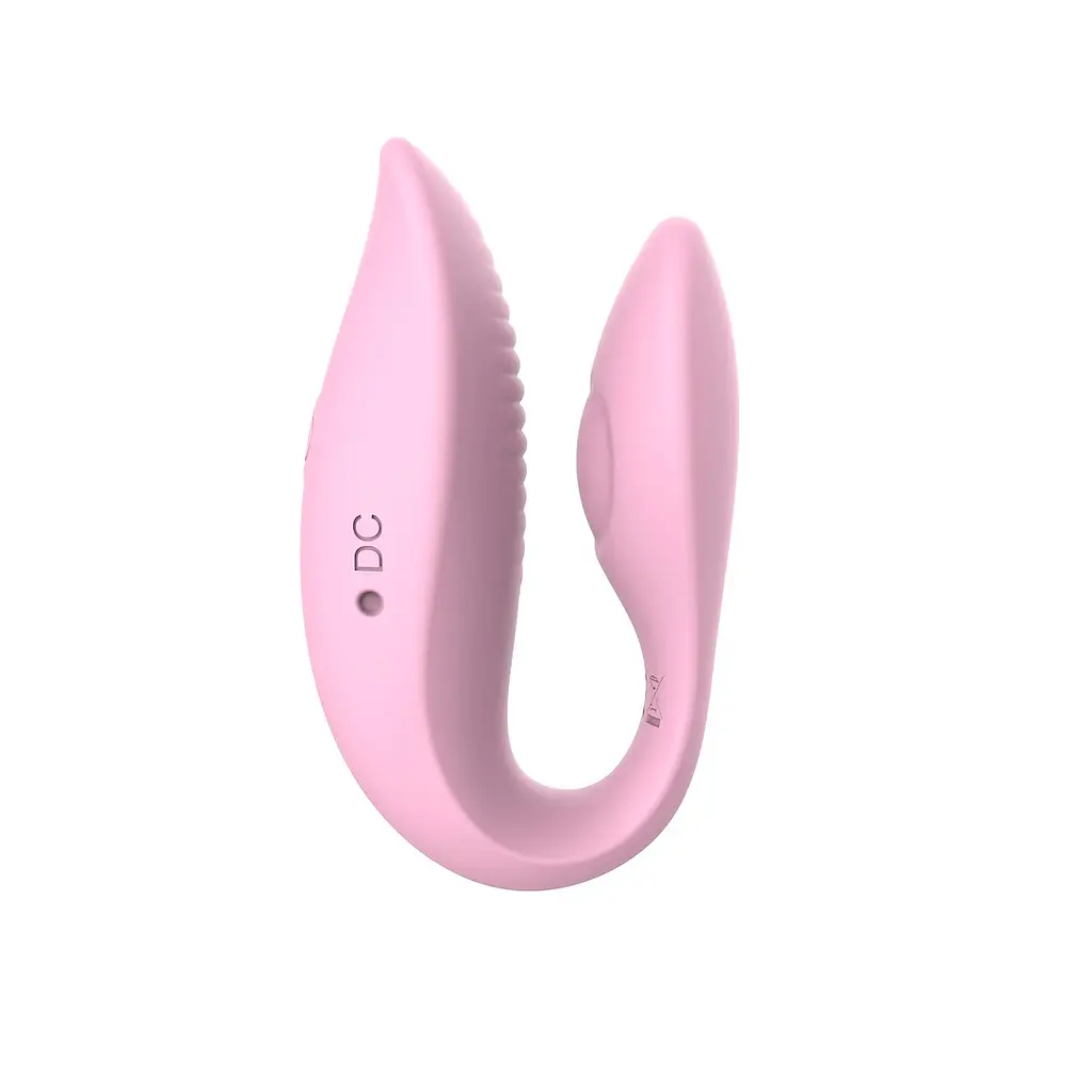 Вібратор для пар Erospace Sweet Play A7 9.8 см рожевий - фото 4