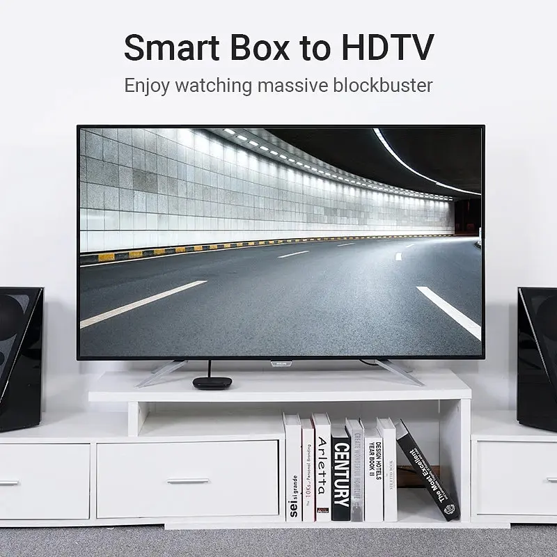 Кабель HDMI M - M, 1.5 м, V2.0, 4K 60Гц, кут 270°, PVC, чорний Vention - фото 9