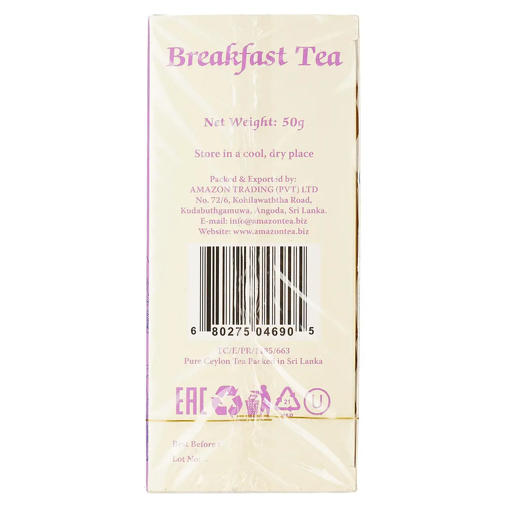 Чай чорний Tea of Life Breakfast Tea До сніданку 50 г (25 шт. х 2 г) (582933) - фото 2