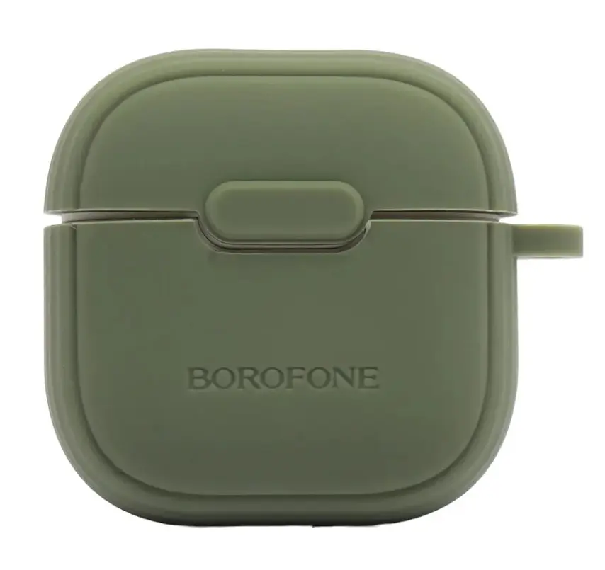 Наушники беспроводные TWS в кейсе Borofone BW29 Charm Зеленые - фото 4
