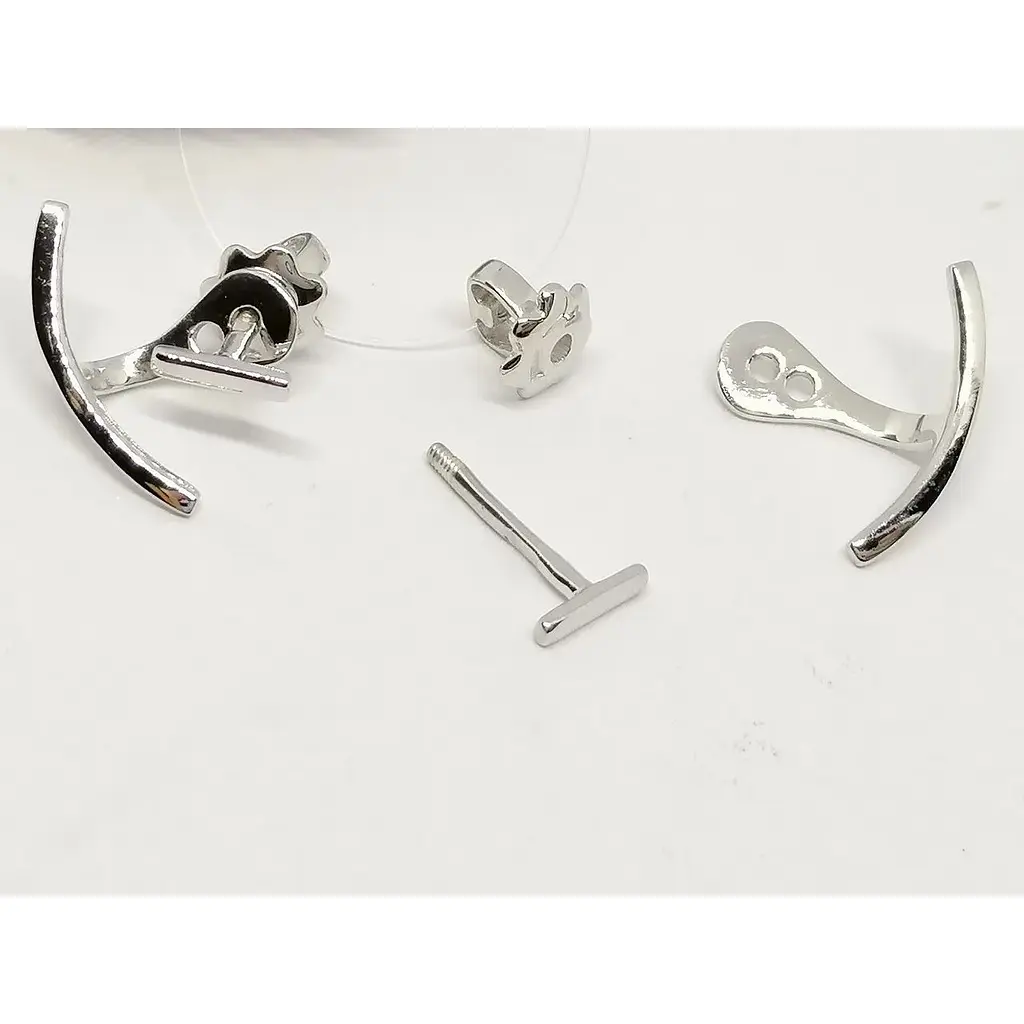 Серебряные пуссеты Qvaliz. 902-00983 - фото 3