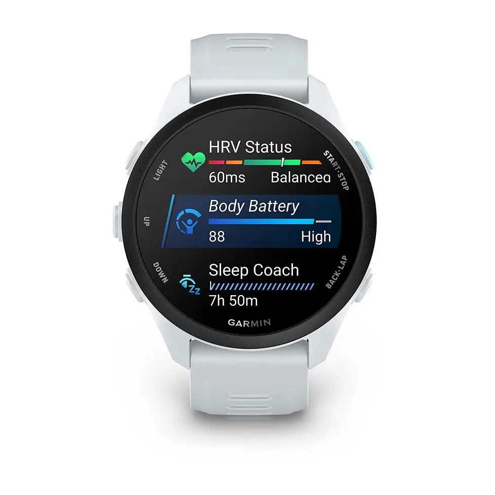 Смарт-годинник Garmin Forerunner 70 зі світло-сірим силіконовим ремінцем - фото 2