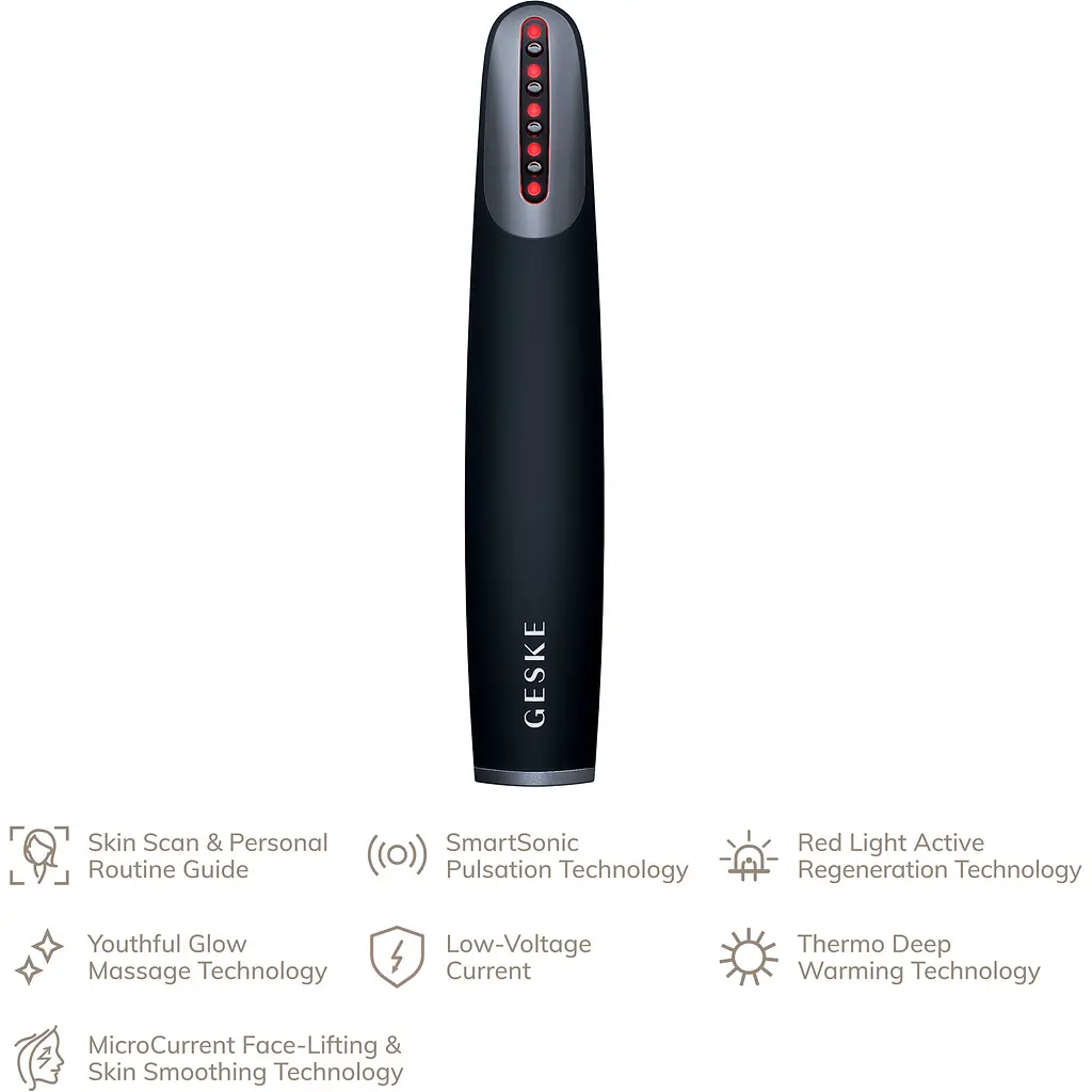 Масажер для обличчя GESKE Skin Firming Wand 7в1 Black (HB0427) [176847] - фото 5