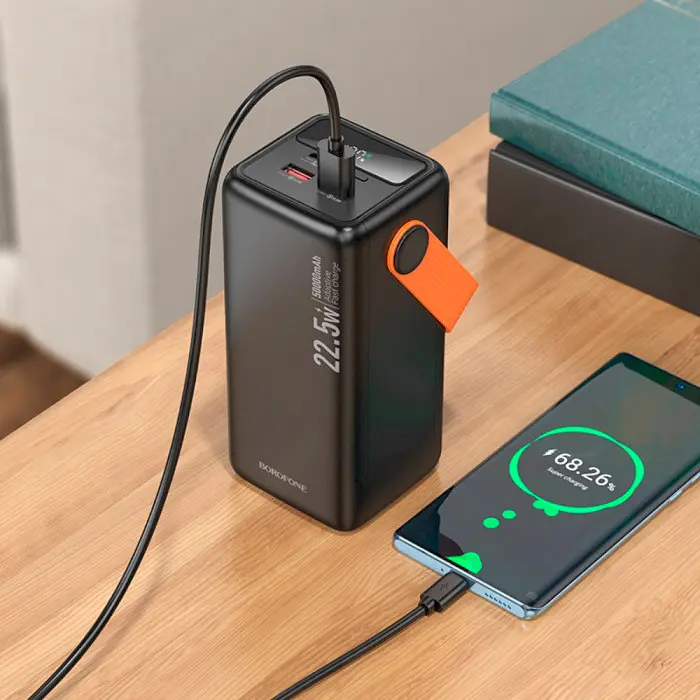 Повербанк Borofone BJ66A 50000 mAh Black - фото 8