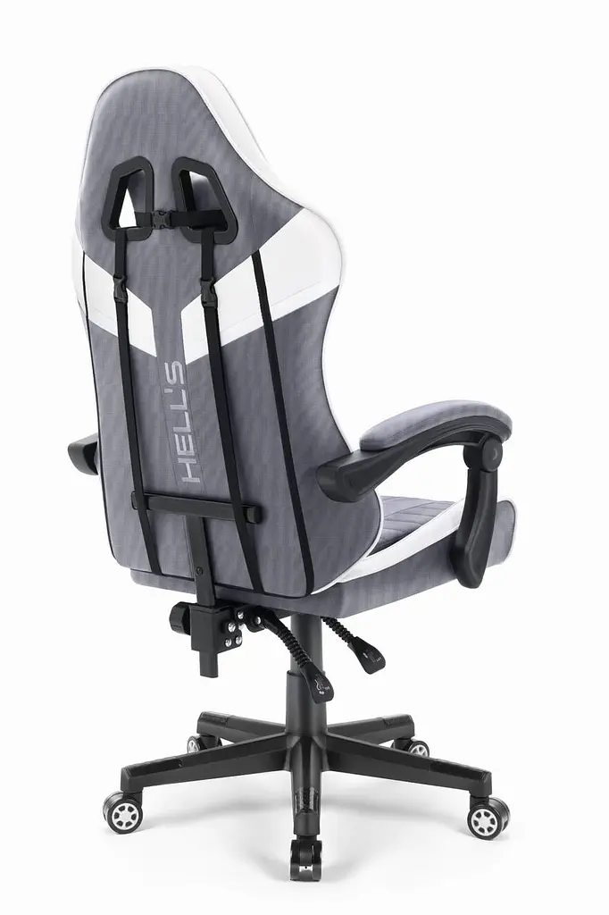 Компьютерное кресло Hell's Chair HC-1004 White-Grey (тканина) - фото 7