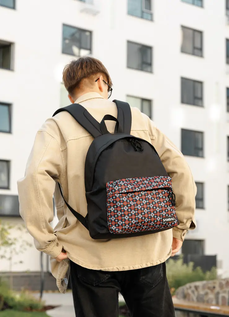 Чоловічий рюкзак Sambag Active тканевий з принтом "ornament" 40 х 33 х 14 см (11811148m)