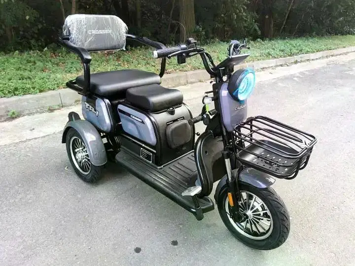 Электроскутер Трехколесный Crosser TR1 (600W, 72V, 20Ah) Серый - фото 7
