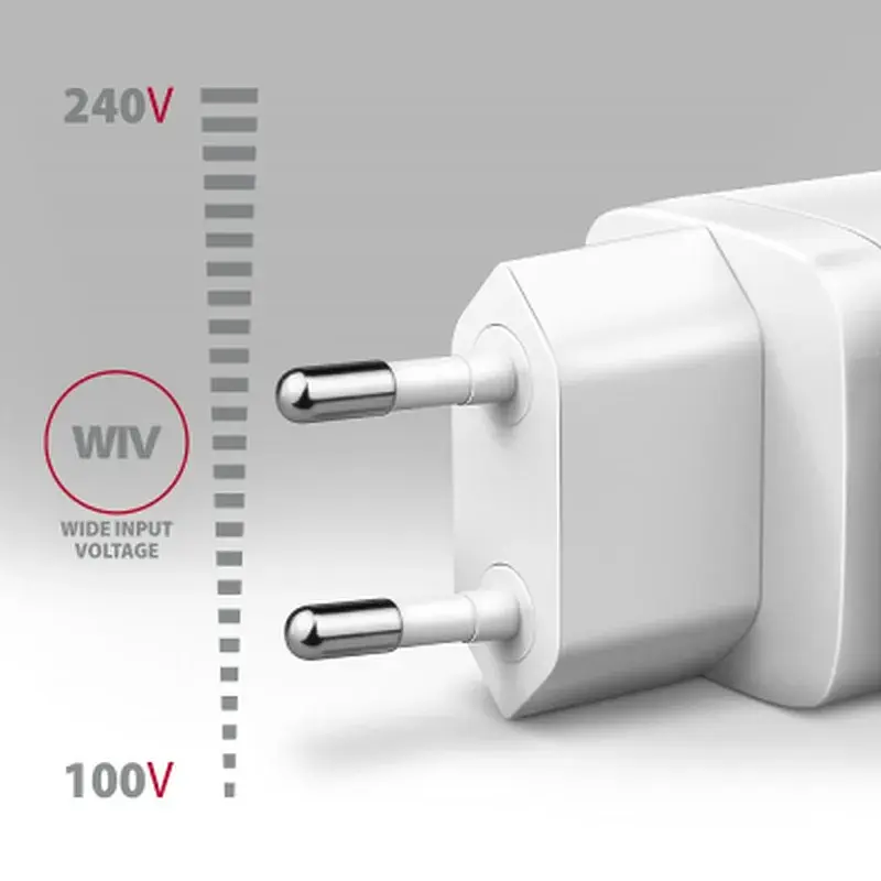 Зарядний пристрій AXAGON 1xUSB QC3.0 + 1xUSB-C PD20W white (ACU-PQ20W) - фото 4