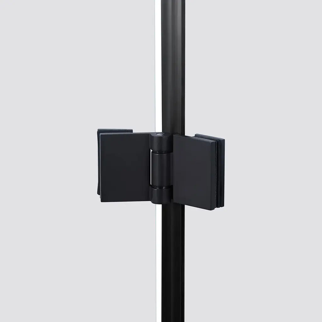 Душова кабіна Qtap Capricorn BLA10128RC6 120x80 см, скло Clear 6 мм, покриття CalcLess без піддона, Чорний, Універсальна, прозорий - фото 5
