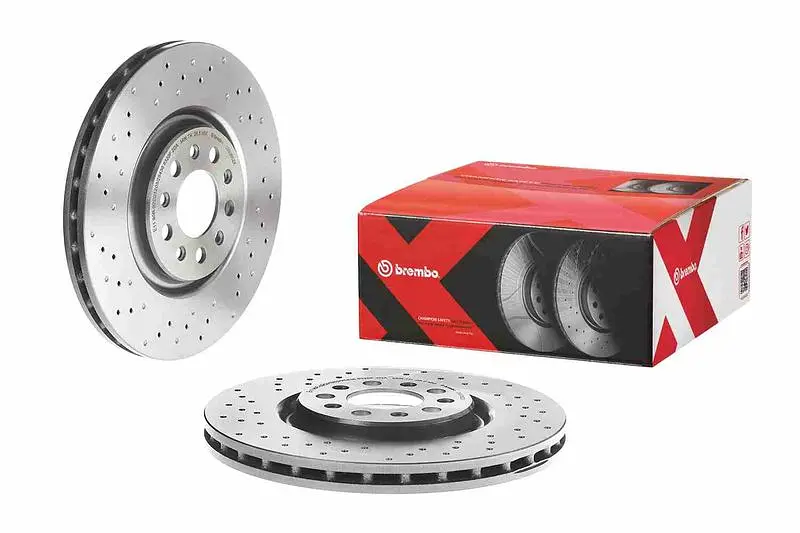 Диск гальмівний вентильований Alfa Romeo 159, Brera, Giulietta 05-25р Brembo (09.9365.2X) - фото 2