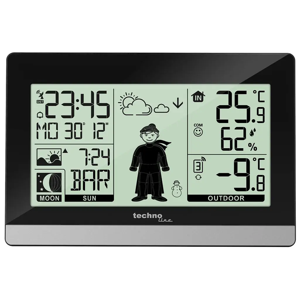 Метеостанція Technoline WS9612 Black (WS9612) - фото 2