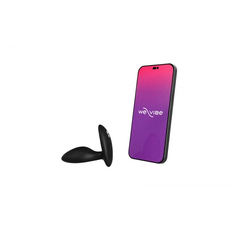 Анальна пробка з вібрацією We-Vibe Ditto+ Satin Black з пультом та керуванням з телефону - фото 2
