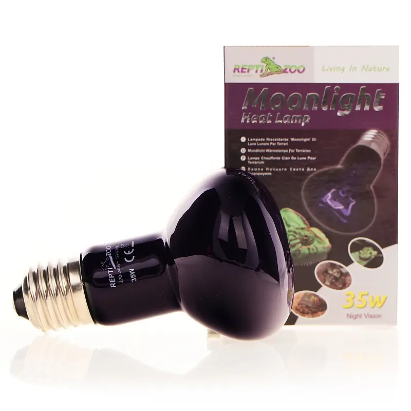 Нічна лампа з підігрівом Repti-Zoo Moonlight Heat 35W для рептилій та амфібій без UVA (D63035) - фото 7