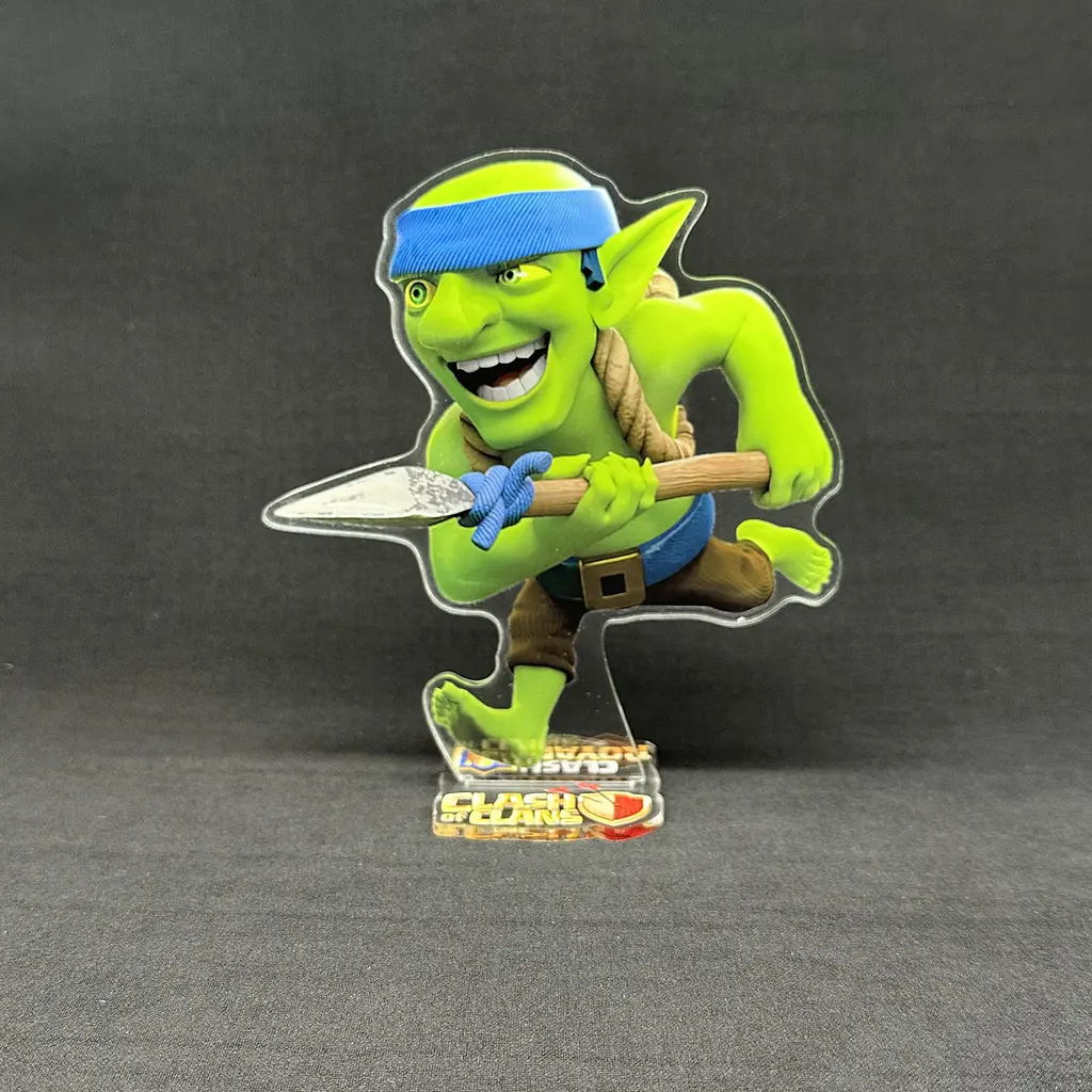 Акрилова колекційна фігурка Clash of Clans, Clash Royale Гоблін-копійник (Spear Goblin) 15 см - фото 2