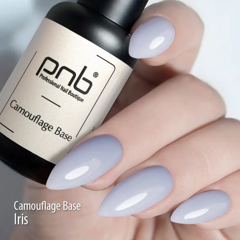 База камуфлююча каучукова PNB UV/LED Camouflage Base Iris blue 8 мл - фото 5