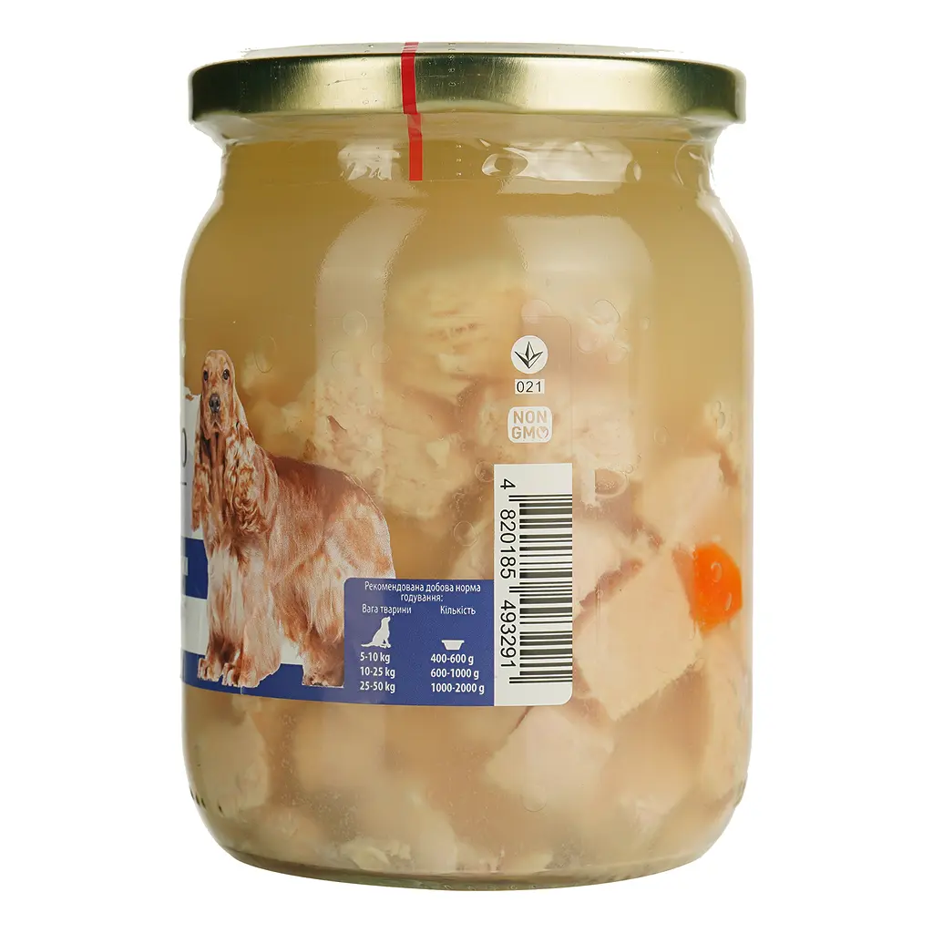 Влажный корм для собак Basttet'o Holistic кусочки филе курицы в желе 500 г - фото 2