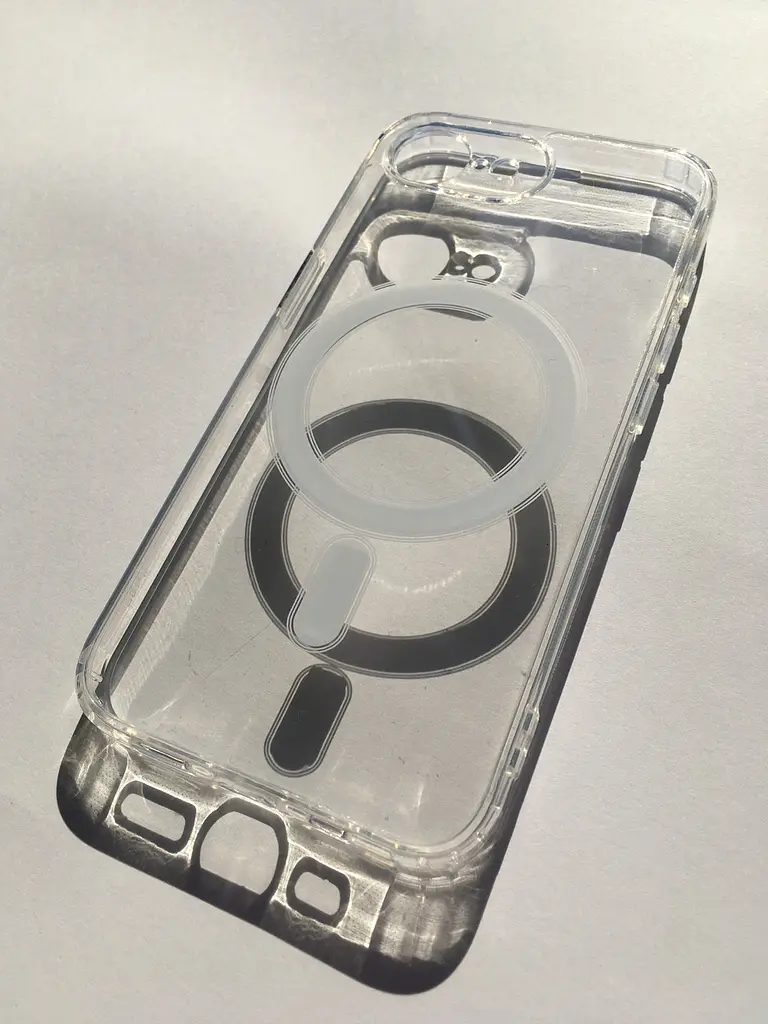 Протиударний прозорий чохол для Apple iPhone 17e/16e Clear Case Ultra Hybrid MagSafe з магнітом - фото 7