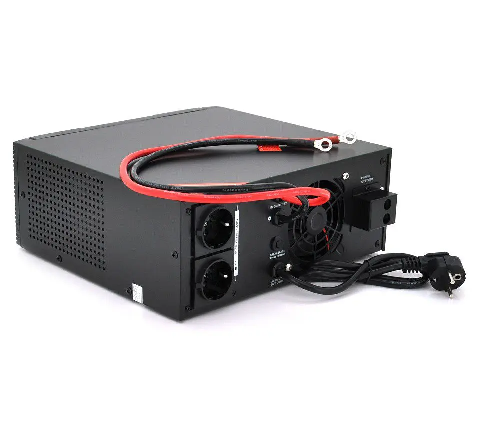 UPS з правильною синусоїдою гібридний BRAZZERS SOLAR 1200VA 1000 Вт, АКБ 12 В, заряд 10/20А, MPPT 30А - фото 2