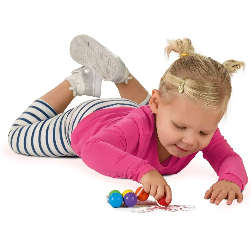 Набір для малювання Ses Creative My first Воскові олівці-намистинки 6 кольорів (00244S) - фото 4