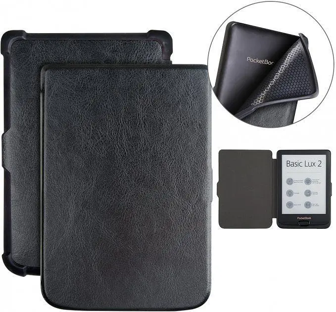 Чохол-книжка Airon Premium для Pocketbook 616/617/627/628/632/633 (Black) [72030] - фото 3