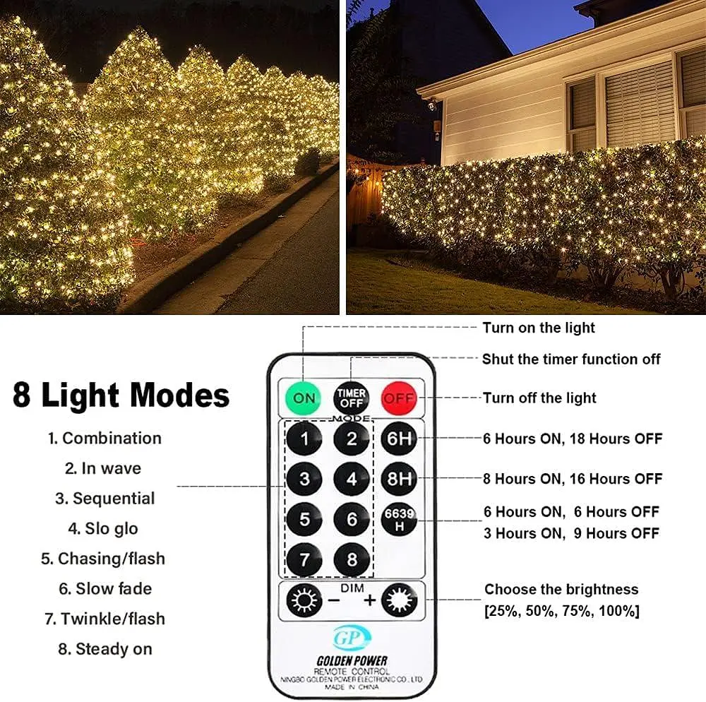 Світлодіодні гірлянди Bzavor Fairy Lights, що працюють від батарейок, 15 м - фото 3